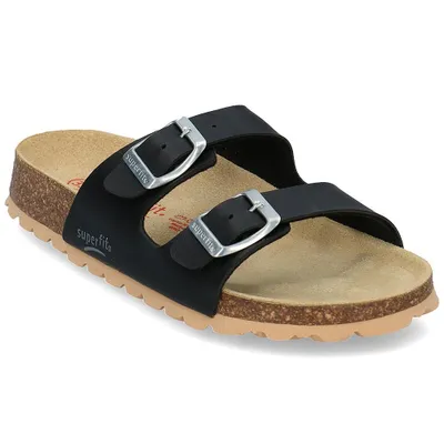 Produktbild von Superfit Fussbettpantoffel Kinder Pantolette schwarz, 0-800111-0000