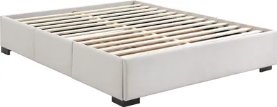 Produktbild von Bettgestell mit Schubladen 160 x 200 cm - Stoff - Beige - KOLANE von YSMÉE