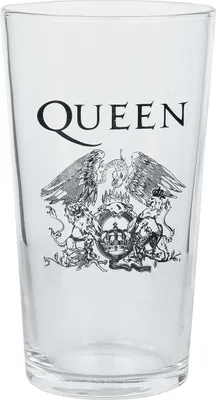 Produktbild von Queen Bierglas  Crest klar Band-Merch, Bands, Geschenke Glas Standard