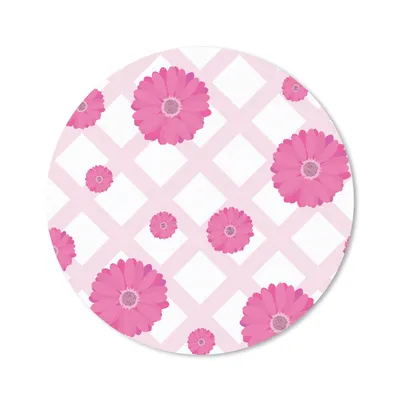 Produktbild von MuchoWow® Mauspad Mousepad Blumen - Muster - Pastell 20x20 cm - Mousepads - Maus Mat - Pad - Mausunterlage - Schreibtischmatte