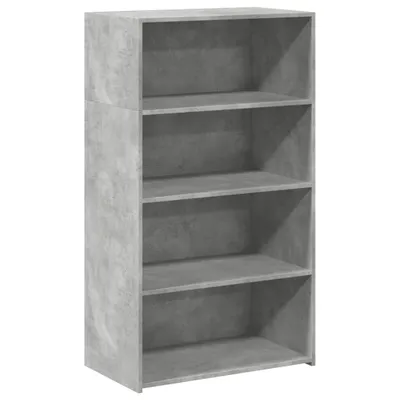 Imagen del producto de Aparador alto madera de ingeniería gris hormigón 70x41x124 cm
