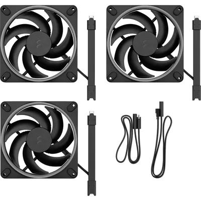 Produktbild von Fractal Design Momentum 14 RGB, Ventilator, 14 cm, 350 RPM, 1800 RPM, 126,6 m³/h, Schwarz