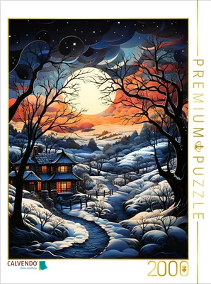 Produktbild von CALVENDO Puzzle Winterlandschaft | 2000 Teile Lege-Größe 90x67cm Foto-Puzzle für glückliche Stunden
