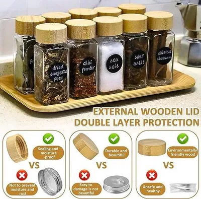 Immagine prodotto di Contenitori per erbe aromatiche - Contenitori con coperchio / Set da 24 pezzi per conservare erbe aromatiche e spezie