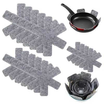 Image de Lot de 14 protections anti-rayures pour poêles