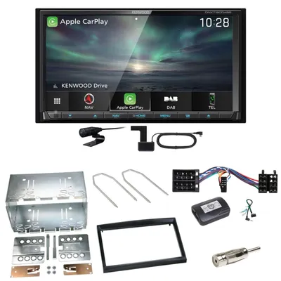 Produktbild von Kenwood DNX-7190DABS Android Auto DAB+ Einbauset für Peugeot 307 Citroen C2 C3