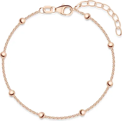 Produktbild von MATERIA by Matthias Wagner Rosegold Armband mit Kugeln Silber 925 rosé vergoldet SA-88-Rosegold