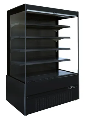 Image de Vitrine réfrigérée murale Combisteel Jamie 1.3, étagère de supermarché d'une capacité de 409 litres et à ventilation assistée par ventilateur.