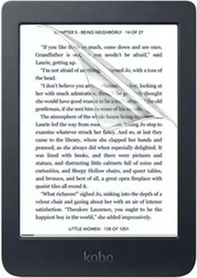 Produktbild von 2x Klarsichtfolie Displayschutz für E-Book Kobo Nia 6 2020 6.0 Zoll Displayfolie Kratzschutz