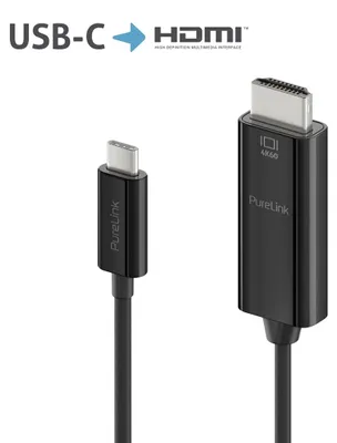 Produktbild von PureLink IS2201-010, 1 m, USB Typ-C, HDMI, Männlich, Männlich, Gerade
