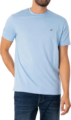 Produktbild von GANT Normales Schild-T-Shirt, Blau XXL