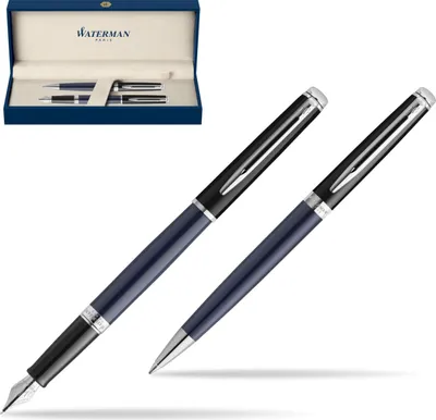 Produktbild von WATERMAN Füllfederhalter Hémisphère Blocking BB C.C.Blau M Geschenkbox