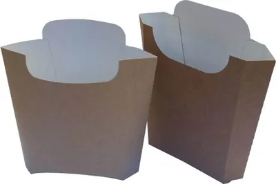 Image de Boîte en carton pour frites 100 g 100 pièces.