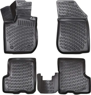 Produktbild von Rizline Gummimatten kompatibel mit Dacia Sandero 1.Gen 2007-2012 Autofußmatten Auto Allwetter