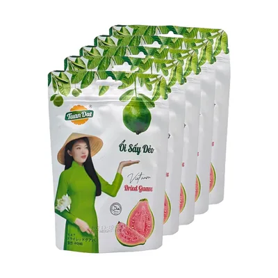 Produktbild von Guava Chunks Soft Dried – 5 x 100g – Getrocknete Guave | Weiche chunks | Ổi Sấy Dẻo, von Tuan Dat, inkl. Zuri Foods Aufkleber
