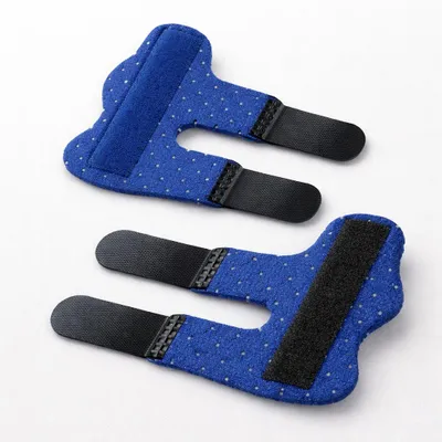 Produktbild von Fingerschiene verstellbar mit Aluminiumstütze – Fingerbandage stabilisierend, atmungsaktiv, für Alltag & Arbeit, 2 Stück