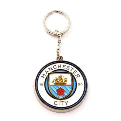 Image de Porte-clés officiel du Manchester City FC SG8096 (taille unique) (Blanc/Bleu)