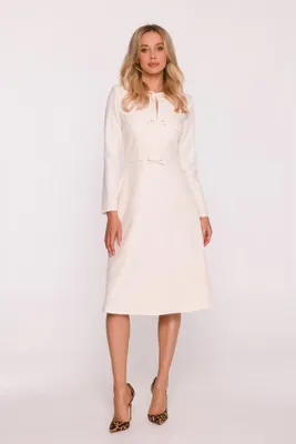 Produktbild von Stylove Midikleid für Frauen Peniamini S414 Elfenbein S