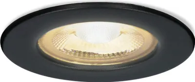 Produktbild von hoftronic LED Einbaustrahler flach 5W 450lm 2700K IP65 Schwarz dimmbar