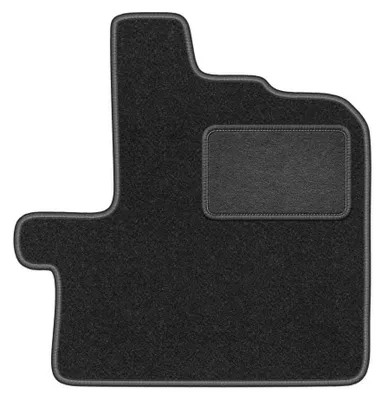 Productafbeelding van Velours bestuurdersmat voor Citroen Jumper III vanaf 2014 – grafiet, op maat – Wielganizator LUX