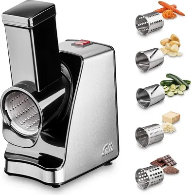 Produktbild von Solis Zerkleinerer 350 W, 5 Schneidetrommeln, Reiben, raspeln, schneiden, mahlen
