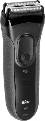 Produktbild von Braun Series 3 3000BT, Folienschaber, Grau, 2 SensoFoil, Edelstahl, Tasten, LED