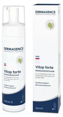 Obrázek produktu pro DERMASENCE Vitop forte čisticí pěna pro čištění a péči o pleť, 200 ml roztok