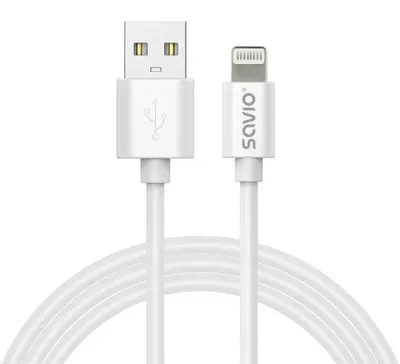 Immagine prodotto di Cavo USB SAVIO CL-192 da USB-A a Lightning 1m bianco