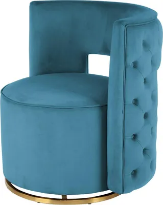 Produktbild von Sessel Drehsessel Beverly 100 Petrol / Gold