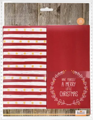 Productafbeelding van Birkmann Adventskalender Little Christmas, rood, 48-delig, 10 x 21 x 5,5 cm