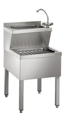 Produktbild von Handwasch-Ausgussbeckenkombination aus CNS 500 x 600 x 850mm