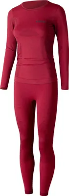 Produktbild von Lenz Merino rotes Damen Funktionswäsche Set, M/L