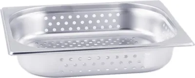 Produktbild von GN Behälter Gastronorm 1/2 65 mm gelocht/perforiert aus Edelstahl GVK ECO