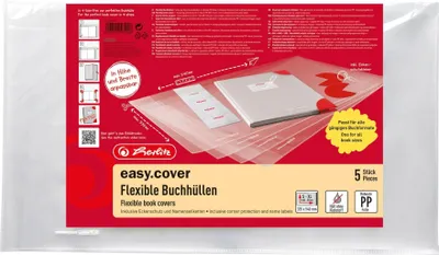 Produktbild von Herlitz 50014750, Transparent, Polypropylen (PP), Junge/Mädchen, 340 mm, 584 mm, 5 Stück(e)