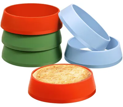 Immagine prodotto di Stampi per muffin, set da 6 pezzi, colorati, diametro 8,9 cm, in silicone resistente al calore fino a 230°C