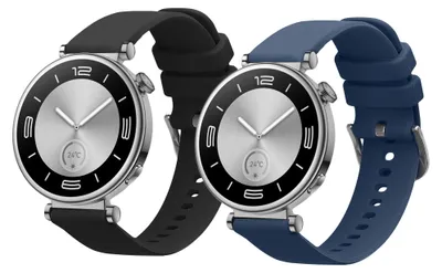 Produktbild von kwmobile 2x Uhrenarmband für Huawei Watch GT5 41mm / GT5 Pro 42mm / Watch GT4 41mm Armband - Fitnesstracker Band Set aus TPU Silikon - Ersatzarmband