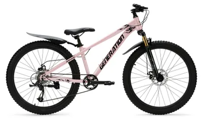 Produktbild von Generation X8 Mountainbike 26 Zoll - Hellrosa mit Schutzblechen