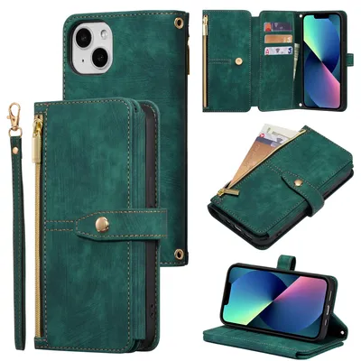 Image de Solidchoice - Étui de protection avec porte-cartes pour iPhone 15 Plus