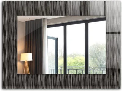 Produktbild von Bedruckter Spiegel - Wandspiegel - Dekorativer - Modern - 80x60 cm - Moderne Linien