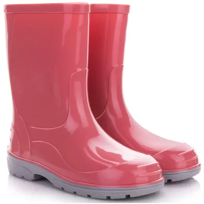 Produktbild von Uni Kinder Gummistiefel Regenstiefel  Regenschuhe mit Filzeinlage Regenstiefel  für Jungen und Mädchen Rosa 29