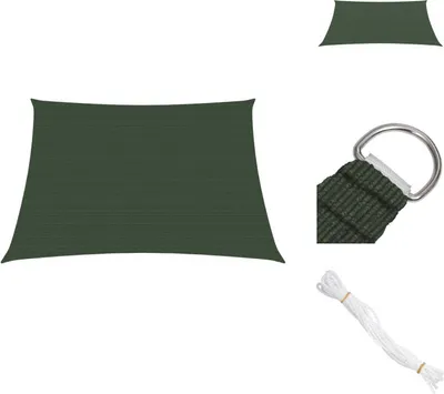 Produktbild von vidaXL Sonnensegel 160 g/m² Dunkelgrün 3/4x2 m HDPE -  Sonnenschirme & Sonnenschutze