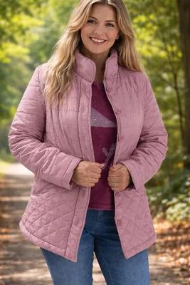Produktbild von Damen Steppjacke Übergangsjacke Sommerjacke Frühling Sommer Jacke leicht Parka, Größe:50