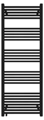 Produktbild von Badheizkörper Schwarz matt 600 x 1600 mm – Handtuchheizkörper Austausch-Heizkörper mit Seitenanschluss 50 mm, 795 Watt, ohne Heizstab