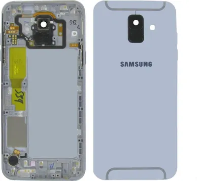 Produktbild von Original Samsung Galaxy A6 2018 A600 Akkudeckel Rahmen Blau