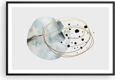 Produktbild von Gerahmtes Poster - Schwarzer Rahmen - Modern Abstraktion Flecken - 91,5x61 cm - Wand Bild - Wanddeko - Wandbilder - Kunstposter - Wandposter - Bilderrahmen - Bilder - Kunstdruck - P2BAA91x61-4782