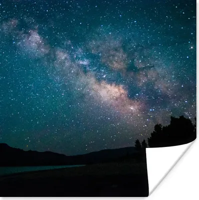Produktbild von MuchoWow® Poster Sterne - Planeten - Galaxie - Jungen - Mädchen - Kinder 75x75 cm - Wand Dekoration