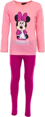 Immagine prodotto di Pigiama Disney Minnie Mouse Confortevole pigiama 100% cotone per bambini Rosa 122/128