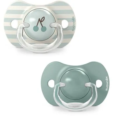 Image de Sucettes Bébé Symétriques Suavinex Birdies SX Pro, 18 mois et plus, Lot de 2, Vert