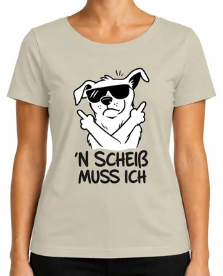 Productafbeelding van Ik ben het zat, ik geef er de middelvinger tegen Sarkastisch, ironisch dames T-shirt, natuur, maat S