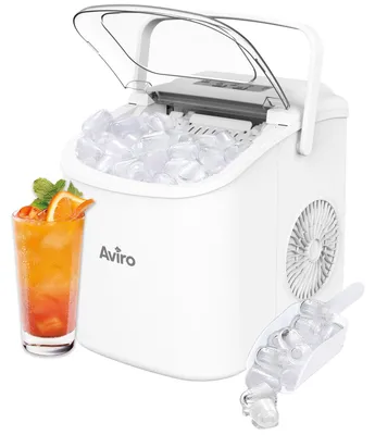 Produktbild von Aviro Eiswürfelmaschine – 1,3 l – Mit Eisschaufel – Selbstreinigungsfunktion – 12 kg / 24 Std. – 9 W